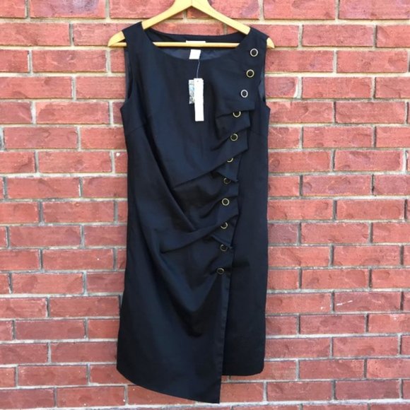 NWOT - RICHARD MALCOLM BLACK SLEEVLESS DRESS – SZ 4 - Picture 13 of 13